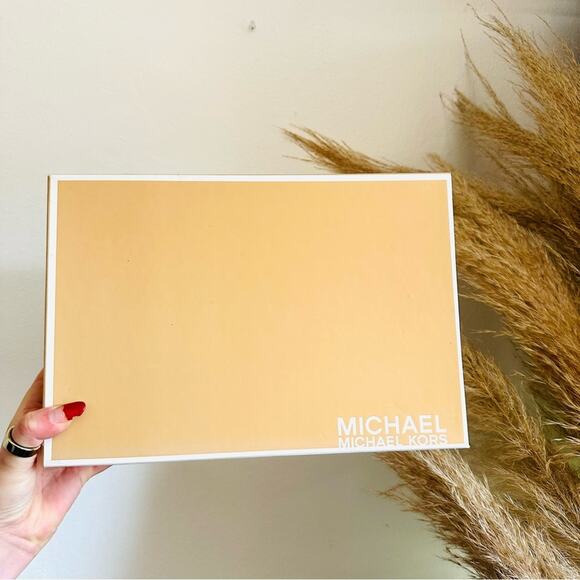 MICHAEL KORS Nude Beige Tan Leather Peep Toe Slingback 5โ Heel Pumps Shoes 7 - Picture 10 of 16